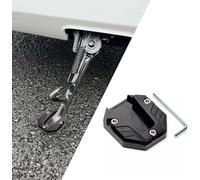 ZYJHGF Motorcycle Kickstand Pad for Piaggio X9 Evolution 250 2005 2006 2007, Aluminium Motorcycle Bracket Side Extended Universal Anti-Skid Enlarged Base Stand Pads,C-Black
