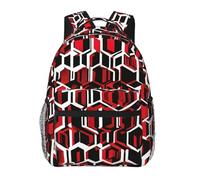 ZYJHYY Abstract Geometric Pattern Print Casual Gym Bag Wear-Resistant Work Bag Hiking Backpack With Padded Back For Travel Camping