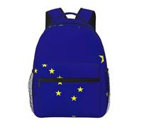 ZYJHYY Alaska State Flag Print Casual Gym Bag Wear-Resistant Work Bag Hiking Backpack With Padded Back For Travel Camping