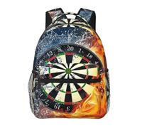 ZYJHYY Dart Board Print Casual Gym Bag Wear-Resistant Work Bag Hiking Backpack With Padded Back For Travel Camping