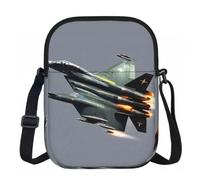 ZYJHYY Jet Fighter Print Sling Bag For Women Shoulder Bag With Zipper Lightweight Work Bag For Travel Gym Hiking Workout