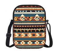 ZYJHYY Native American Pattern Print Sling Bag For Women Shoulder Bag With Zipper Lightweight Work Bag For Travel Gym Hiking Workout