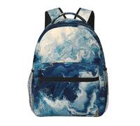 ZYJHYY Within The Tides Print Casual Gym Bag Wear-Resistant Work Bag Hiking Backpack With Padded Back For Travel Camping