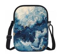 ZYJHYY Within The Tides Print Sling Bag For Women Shoulder Bag With Zipper Lightweight Work Bag For Travel Gym Hiking Workout