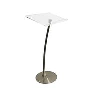 ZYJIX Acrylic Podium Lecture Table - Acrylic Conference Pulpit Stand Podium School Church Office Lectern Stand With Multi-Purpose Platform(Size:Podium,Color:Transparent)