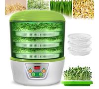 ZYJIX Automatic Bean Sprout Machine - Electric Seed Sprouting Tool with Intelligent Temperature Control for Efficient Germination of Radish, Wheatgrass, and Barley