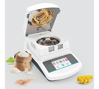 ZYJIX Halogen Moisture Analyzer 100g x 0.01g with Data Storage, Adjustable Temp Timer, Even Heating for Food Grain Powder Lab Research, MBA1002