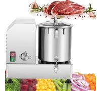 ZYJIX Heavy Duty Electric Food Processor 6L, Commercial Vegetable Chopper with Adjustable Speed Stainless Steel, Automatic Cutter for Meat, Garlic, Ginger, Onions, Cabbage