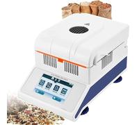 ZYJIX Lab Moisture Analyzer, Fast Moisture Meter With Digital Touch Screen, 50g / 0.001g Tester Halogen Moisture Meter, Temperature Control 60-160 ℃, For Powder/herb/Tea/Meat/Food