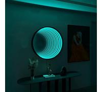 ZYJIX LED Infinity Mirror Tunnel Lamp - Premium Sensory Party Light With USB Power - Infinity Mirror Tunnel Lamp For Ambiance And Decor(Size:50cm)