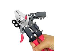 ZYJIX MC-16 Optical Fiber Stripper and Cleaver, Integrated FTTH Tool with Ergonomic Left or Right Hand Design, One-Step Kevlar Cutter for Patch Cords, Portable Network Maintenance Kit for