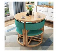 ZYJIX Modern Round Dining Table Set for 4 - Conference Room Table with Chairs, Casual Coffee Table for Kitchen, Living Room, and Office