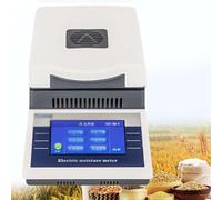 ZYJIX Moisture Analyzer Tester, Touch Screen Halogen Meter for Food, Powder, Herb, Meat - 50g/110g Capacity, 0.001g Readability