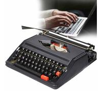 ZYJIX Retro Old-Fashioned Manual Typewriter,Traditional Portable Manual Typewriter, Typewriter For A Nostalgic Flow, Black