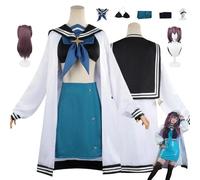 ZYJKGL Anime Akoya Matama Cosplay Uniform Gushing Over Magical Girls Costume Full Set With Wig- Halloween Party Christmas Comic Exhibition And Anime Conventions Complete Set Outfit Adults