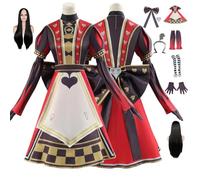 ZYJKGL Anime Cosplay Uniform Alice：Madness Returns Red Palace Dress Costume Full Set With Wig- Halloween Party Christmas Comic Exhibition And Anime Conventions Complete Set Outfit Adults