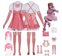 ZYJKGL Anime Haruka Cosplay Uniform Gushing Over Magical Girls Costume Full Set With Wig- Halloween Party Christmas Comic Exhibition And Anime Conventions Complete Set Outfit Adults
