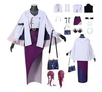 ZYJKGL Anime Kafka Cosplay Uniform Honkai Star Rail Costume Full Set With Wig- Halloween Party Christmas Comic Exhibition And Anime Conventions Complete Set Outfit Adults