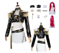 ZYJKGL Anime KPop Demon Hunters Cosplay Uniform Mira Cosplay Costume Full Set - Halloween Party Christmas Comic Exhibition and Anime Conventions Complete Set Outfit Adults