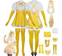 ZYJKGL Anime Magia Sulfur Cosplay Uniform Gushing Over Magical Girls Costume Full Set With Wig- Halloween Party Christmas Comic Exhibition And Anime Conventions Complete Set Outfit Adults