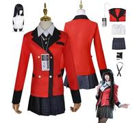 ZYJKGL Character Jabami Yumeko Cosplay Costumes Kakegurui Fancy Dress Up Adult Uniform Outfits Full Set Halloween Carnival Party