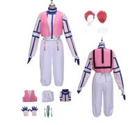 ZYJKGL Cosplay Uniform Anime Demon Slayer Akaza Cosplay Costume Full Set with Wig - Halloween Party Christmas Comic Exhibition and Anime Conventions Complete Set Outfit for Men Adults