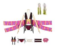 ZYJKGL Cosplay Uniform Anime Demon Slayer Daki Cosplay Costume Full Set with Wig - Halloween Party Christmas Comic Exhibition and Anime Conventions Complete Set Outfit for women Adults