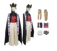 ZYJKGL Cosplay Uniform Anime Demon Slayer Douma Cosplay Costume Full Set with Wig - Halloween Party Christmas Comic Exhibition and Anime Conventions Complete Set Outfit for Men Adults