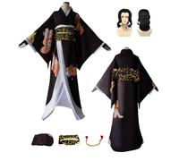 ZYJKGL Cosplay Uniform Anime Demon Slayer Himejima Kyoumei Cosplay Costume Full Set with Wig - Halloween Party Christmas Comic Exhibition and Anime Conventions Complete Set Outfit for Women Adults