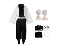 ZYJKGL Cosplay Uniform Anime Demon Slayer Shinazugawa Sanemi Cosplay Costume Full Set with Wig - Halloween Party Christmas Comic Exhibition and Anime Conventions Complete Set Outfit for Men Adults