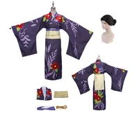 ZYJKGL Cosplay Uniform Anime Demon Slayer Tamayo Cosplay Costume Full Set with Wig - Halloween Party Christmas Comic Exhibition and Anime Conventions Complete Set Outfit for women Adults