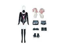 ZYJKGL Cosplay Uniform Anime Hazbin Hotel Angel Dust Cosplay Costume Full Set with Wig - Halloween Party Christmas Comic Exhibition and Anime Conventions Complete Set Outfit for Women Adults