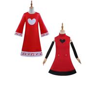 ZYJKGL Cosplay Uniform Anime Hazbin Hotel Charlie Cosplay Costume Full Set with Wig - Halloween Party Christmas Comic Exhibition and Anime Conventions Complete Set Outfit for children