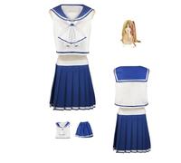 ZYJKGL Cosplay Uniform Anime I Want to Eat Your Pancreas Hoshino Rumi Cosplay Costume Full Set - Halloween Party Christmas Comic Exhibition and Anime Conventions Complete Set Outfit Adults