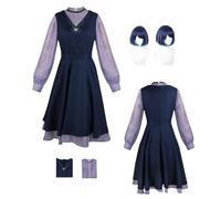 ZYJKGL Cosplay Uniform Anime I Want to Eat Your Pancreas Saki Kurokawa Cosplay Costume Full Set - Halloween Party Christmas Comic Exhibition and Anime Conventions Complete Set Outfit Adults