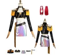 ZYJKGL Cosplay Uniform Anime KPop Demon Hunters Mira Cosplay Costume Full Set - Halloween Party Christmas Comic Exhibition and Anime Conventions Complete Set Outfit Adults