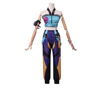 ZYJKGL Cosplay Uniform Anime KPop Demon Hunters Zoey Cosplay Costume Full Set - Halloween Party Christmas Comic Exhibition and Anime Conventions Complete Set Outfit Adults
