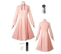 ZYJKGL Cosplay Uniform Anime SPY FAMILY Yor Forger Cosplay Costume Full Set - Halloween Party Christmas Comic Exhibition and Anime Conventions Complete Set Outfit Adults and Child
