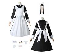 ZYJKGL Cosplay Uniform Anime SPY FAMILY Yor Forger Cosplay Costume Full Set - Halloween Party Christmas Comic Exhibition and Anime Conventions Complete Set Outfit Child