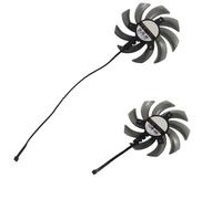 ZYJOZMD 2Pcs/Set Video Card Fan,GPU Cooler,FDC10H12S9-C For EMTEK GTX1660 Ti For RTX 2060 for SUPER for STORM X for DUAL for BASIC GA91S2U(5.5mm Plug FDC10H12)
