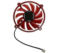 ZYJOZMD 8.6CM Diameter Graphics Card Fan (Shield God/God Spear) - 6.3CM Mounting Hole Spacing, Small 2-Pin Ball Bearing(Red)