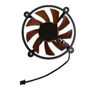 ZYJOZMD 8.6CM Diameter Graphics Card Fan (Shield God/God Spear) - 6.3CM Mounting Hole Spacing, Small 2-Pin Ball Bearing(CORAL RED)