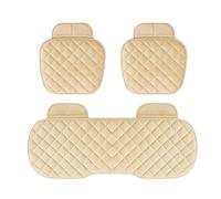 ZYJZXL188 Car Seat Cushion for Fiat Panda Classic 2000-2023 2024, Plush Front Rear Seat Pad Breathable Mat Anti-Slip Protector with Storage, Car Accessories,Beige