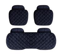 ZYJZXL188 Car Seat Cushion for Ford Fusion/Mondeo 2000-2018 2019 2020 2021 2022 2023 2024, Plush Front Rear Seat Pad Breathable Mat Anti-Slip Protector with Storage, Car Accessories,Black
