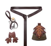 ZYKEJJDDAK 1 Set Medieval Belt Potion Bottle Skirt Hikes Mug Holder Halloween Renaissances Accessories Medieval Cosplay