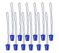 ZYKEJJDDAK 12Pcs Oktoberfest Bead Necklaces Beer Mug Bead Necklaces Shot Glasses on Beaded Necklace Oktoberfest Party