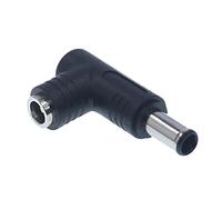 ZYKEJJDDAK 1PC Power Connector Adapter 90 Degree 5.5mm X 2.5mm Female Plug To Male Coupler Converter For Laptop