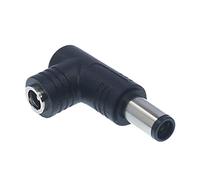 ZYKEJJDDAK 1PC Power Connector Adapter 90 Degree 5.5mm X 2.5mm Female Plug To Male Coupler Converter For Laptop
