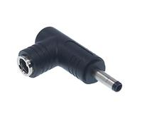 ZYKEJJDDAK 1PC Power Connector Adapter 90 Degree 5.5mm X 2.5mm Female Plug To Male Coupler Converter For Laptop