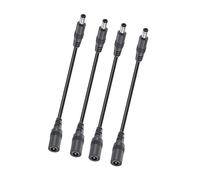 ZYKEJJDDAK 2/4/6/8/10pcs Practical DC5.5x2.1mm Power Extension Cord Replacement 22AWG Flexible Power Extension Cable Enduring Male to Female for LED Strips Cameras